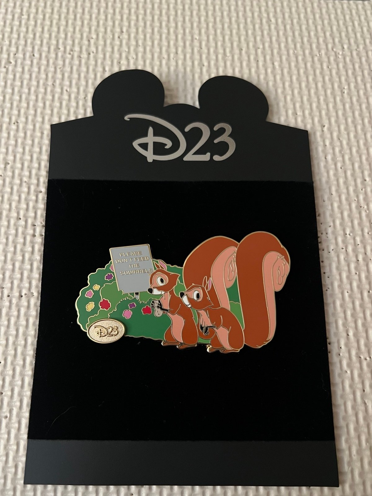 Disney D23 Exclusive Don't Feed the Squirrels Pin