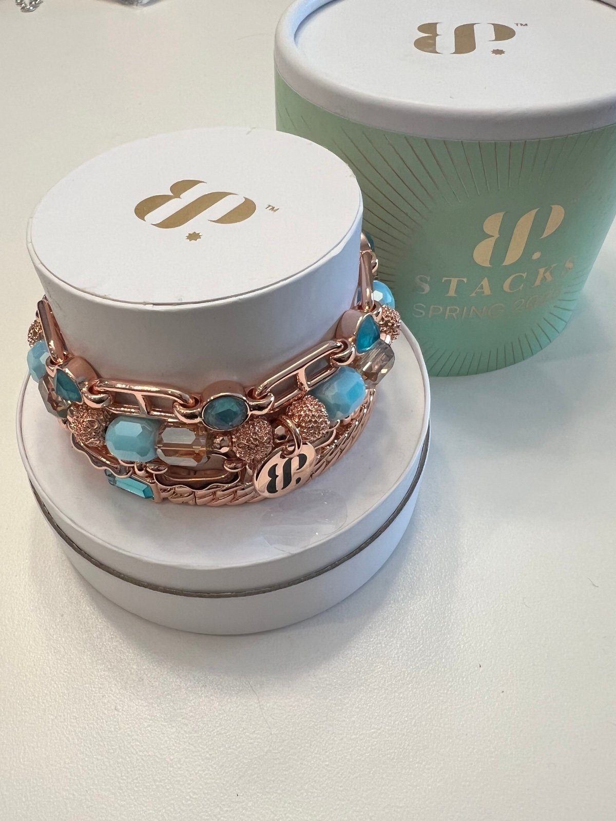 Perfectly paired Ring bomb party spring stack 2025 rose gold plating