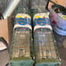 Feather land paradise bird feeders green new x2 metal tall