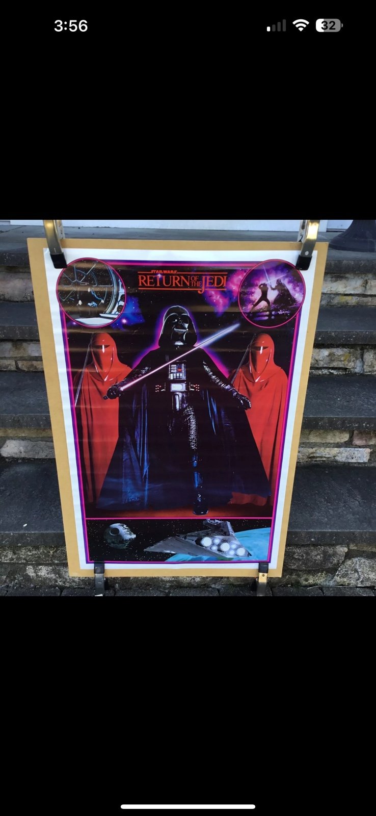 1983 Unused Star Wars Return of the Jedi Poster 22x34 Original Rolled Vintage