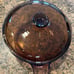 Corning Vision Dutch Oven 4.5L Amber Glass Stock Pot with Pyrex Lid USA