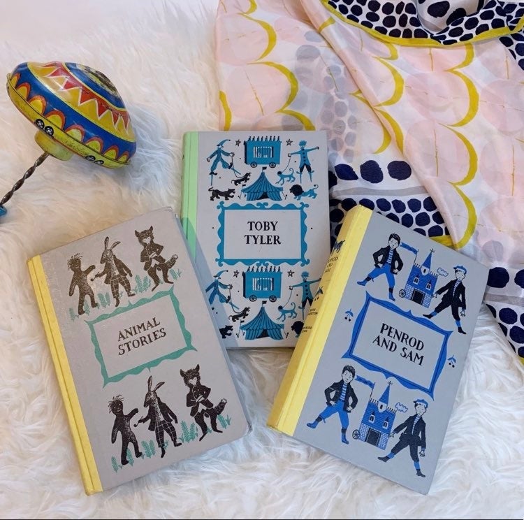 c.1950s Set of Three Hardcover Children's Books