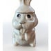 Vintage McCoy Pottery Hocus Pocus Bunny Rabbit Cookie Jar Gray