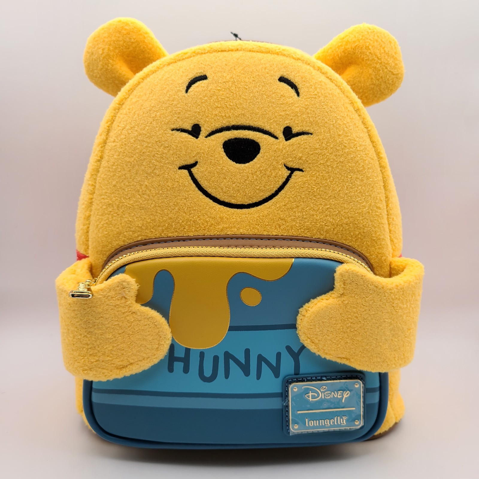 Loungefly Disney Winnie the Pooh Bear Felt Honey Hunny Tummy Mini Backpack