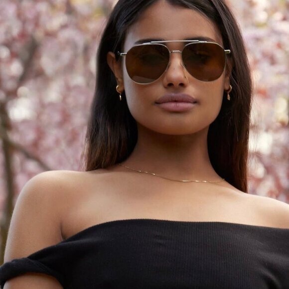 New Dolce & Gabbana DG2296 04/73 Sunglasses - Gunmetal Frame, Brown Lenses