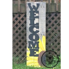 Welcome Sunflower Porch/Home Fall Pallet Sign