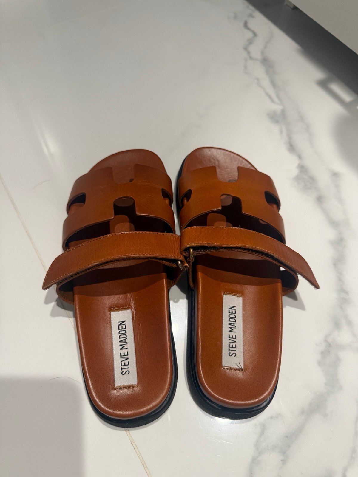 STEVE MADDEN Mayven Camel Leather