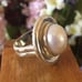 Silpada Sterling Silver Pearl Ring Sz 6