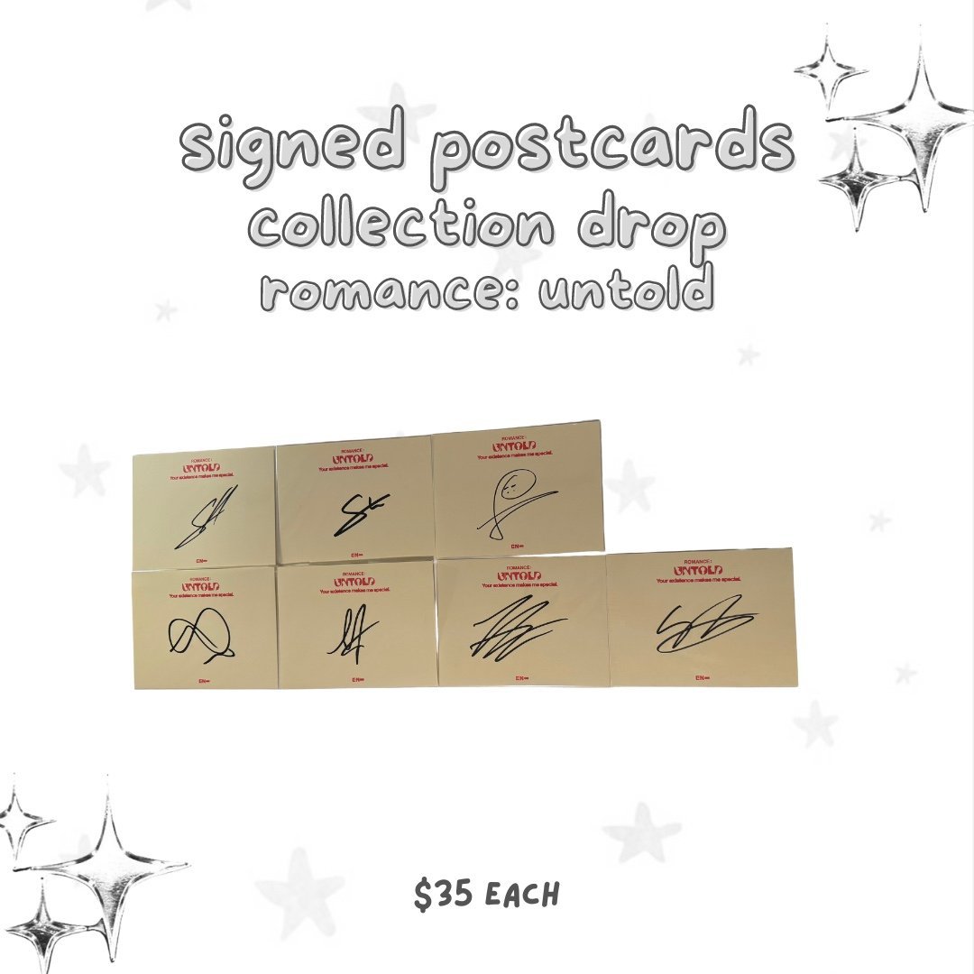 Enhypen Romance Untold Signed
