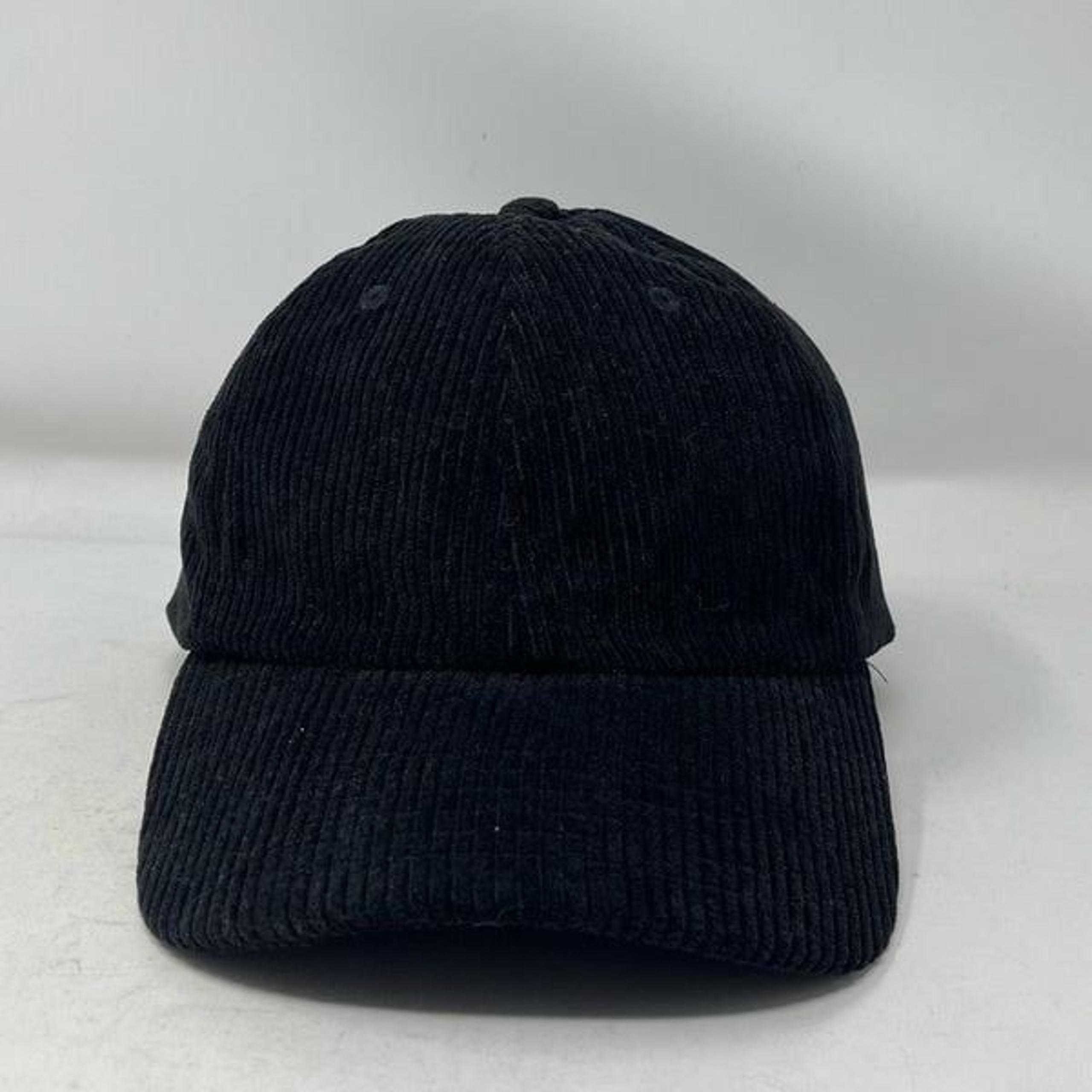 Baseball Cap Hat Strap Back Adjustable Corduroy Anthropologie Solid Black Womens