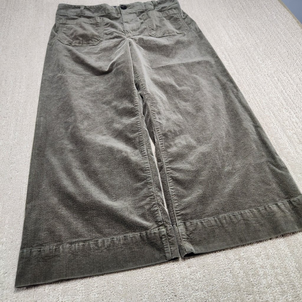 Maeve Pants Women 34 The Colette Wide Leg Corduroy Anthropology High Rise Crop