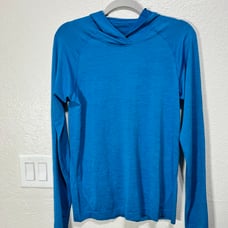 Lululemon men’s running hoodie GET OUTSIDE GET SWEATY blue size S