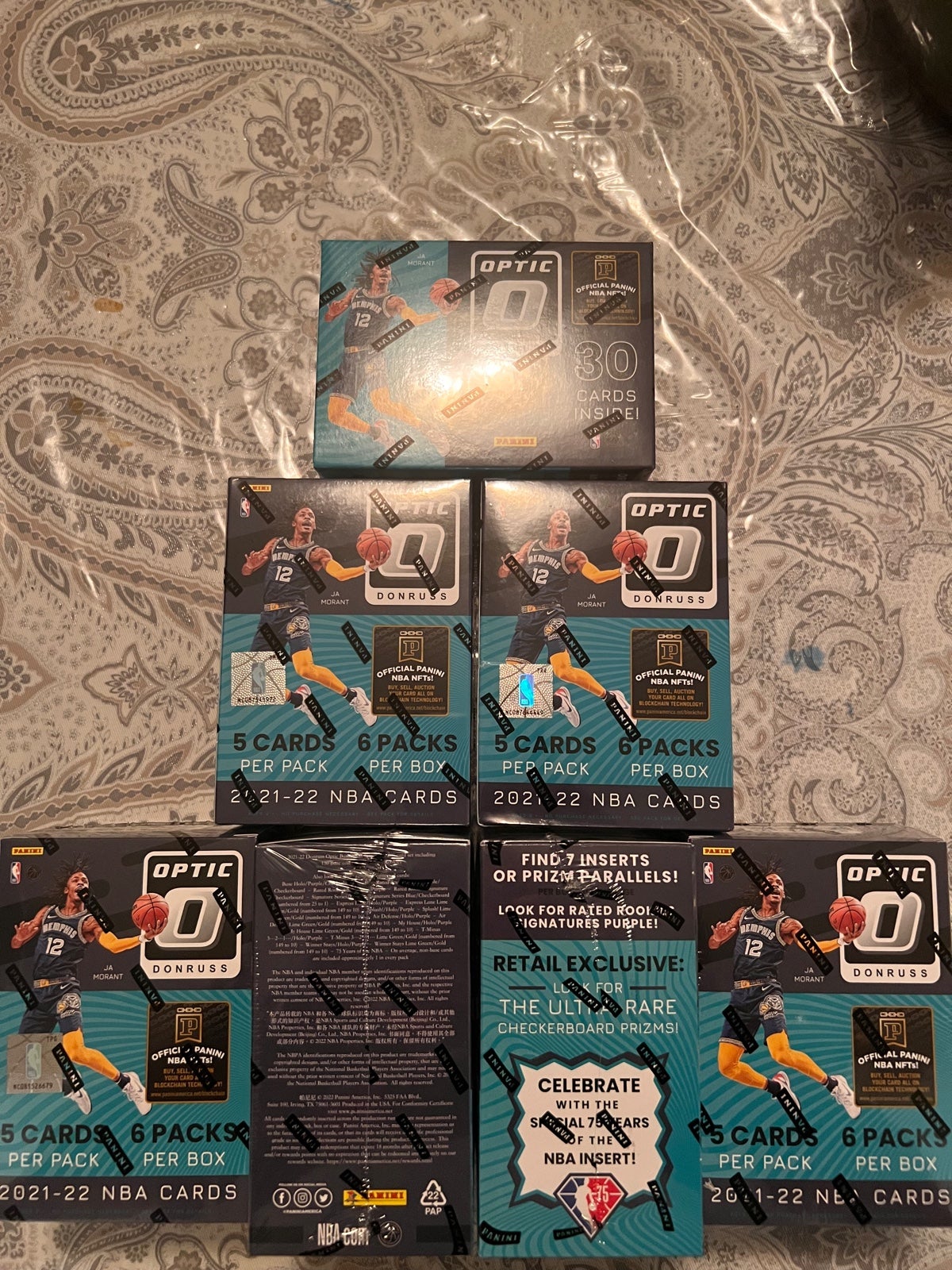 2021-22 NBA Donruss Optics (7) Blaster box lot