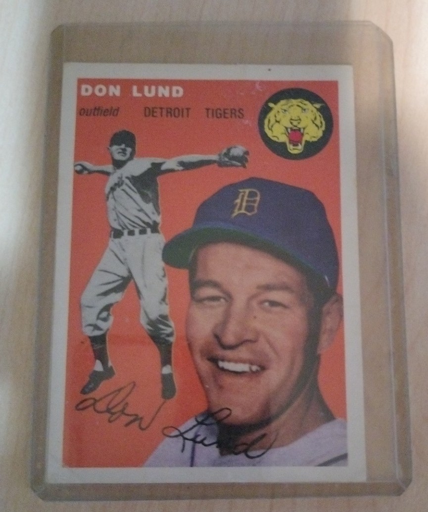 Topps 1954 Series - Don Lund Detroit Tigers