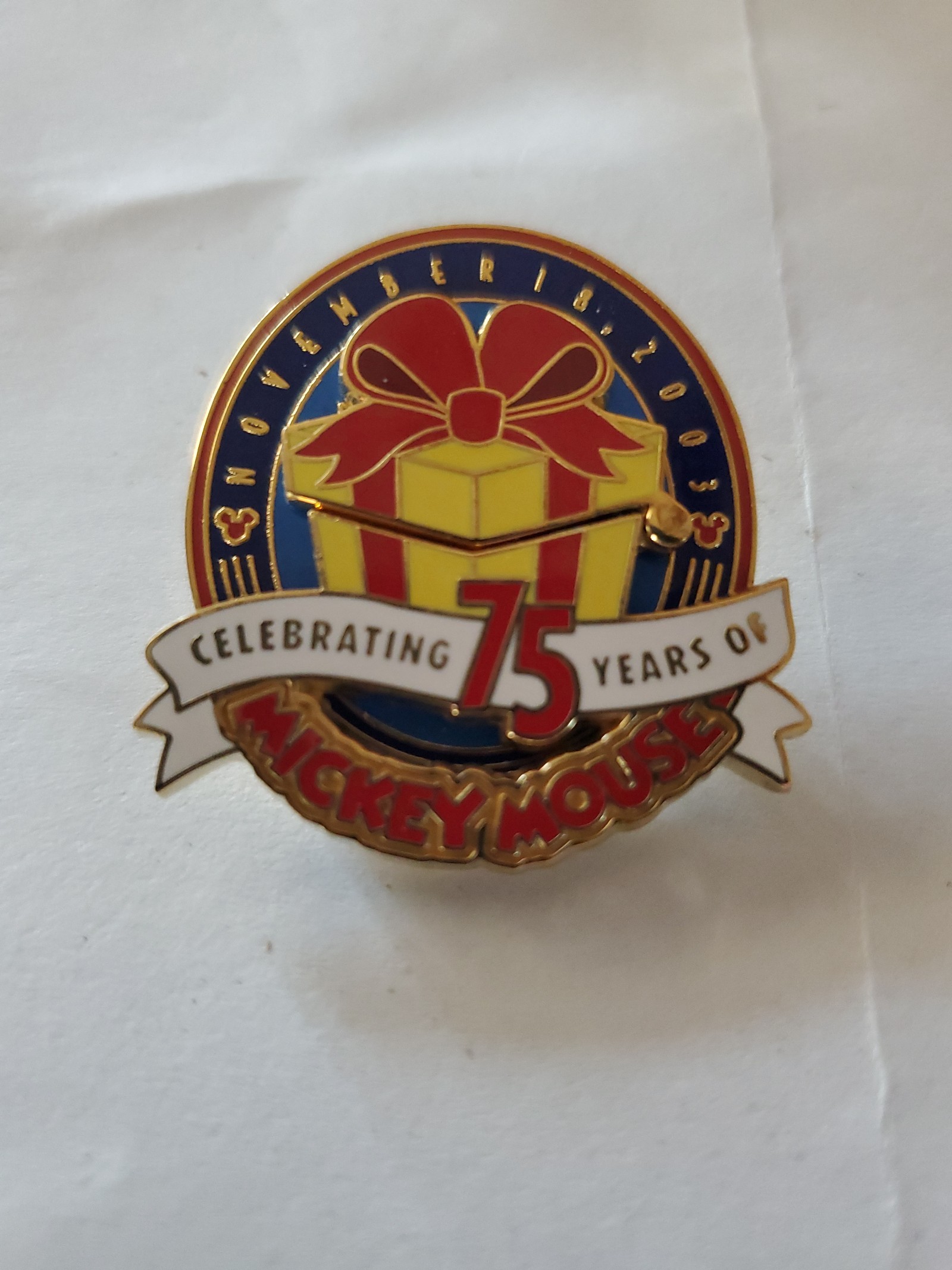 Disney Mickey Mouse's 75th anniversary pin