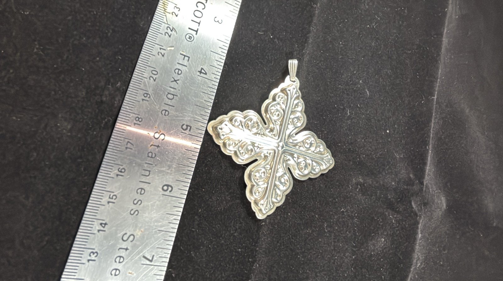 Vintage Sterling Silver Tree Ornament Pendant