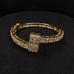 7mm Gold Plated Miami Baguette Bracelet