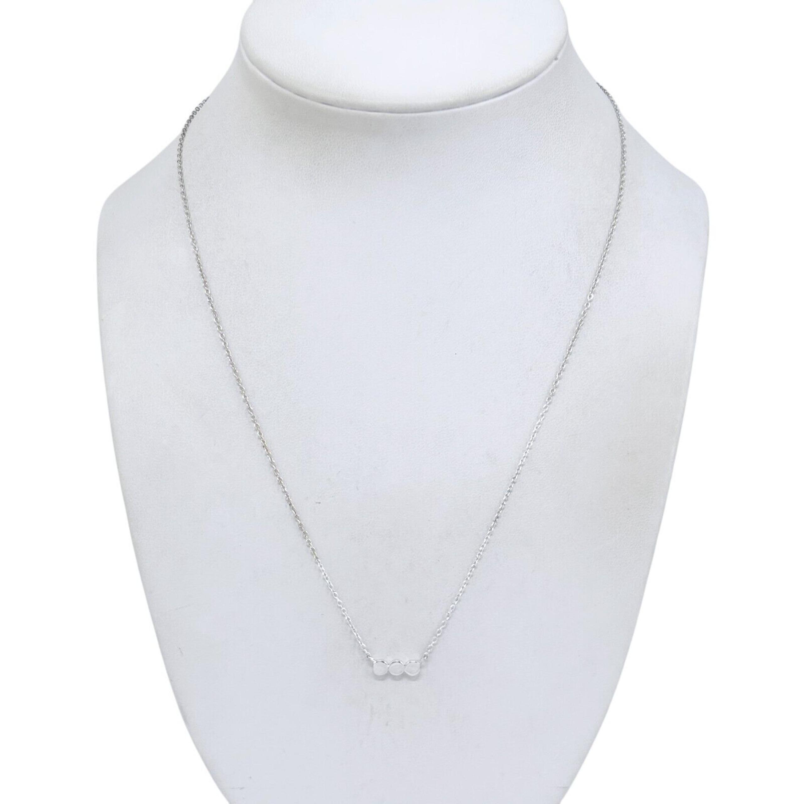 Vintage Sterling Silver 925 Minimalist Necklace 16.5"-18.5"