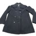 American Eagle Wool Blend Jacket Women Medium Black Double Breast Pea Coat Y2K *