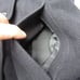 American Eagle Wool Blend Jacket Women Medium Black Double Breast Pea Coat Y2K *