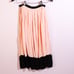 Kate Spade Pink Black Two Tone Colorblock Accordion Pleated Crepe Midi Skirt 2