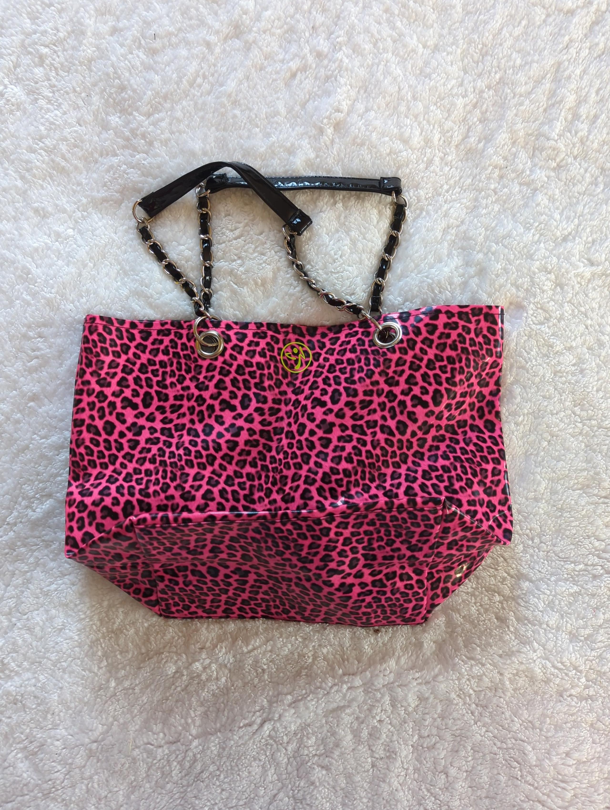 Zumba Pink/Black Leopard Print Bag