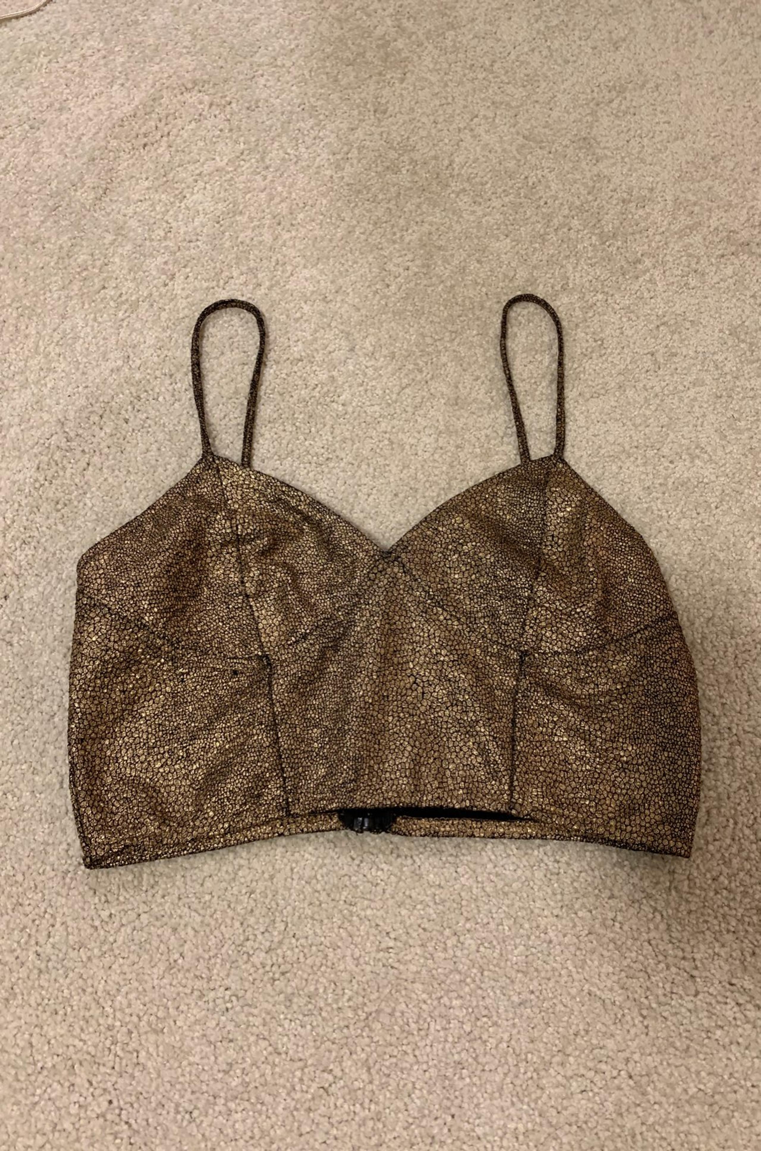 Motel Rose Gold Crop Top