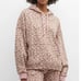 Women UGG Kes Leopard Print Fleece Hoodie in Pink Size Medium