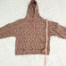 Women UGG Kes Leopard Print Fleece Hoodie in Pink Size Medium