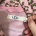 Women UGG Kes Leopard Print Fleece Hoodie in Pink Size Medium