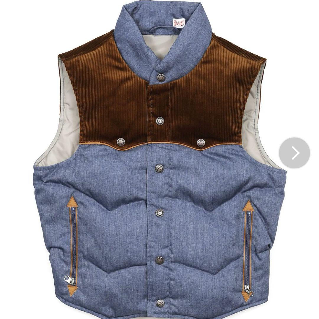 Young & Olsen Down Vest Texas Denim
