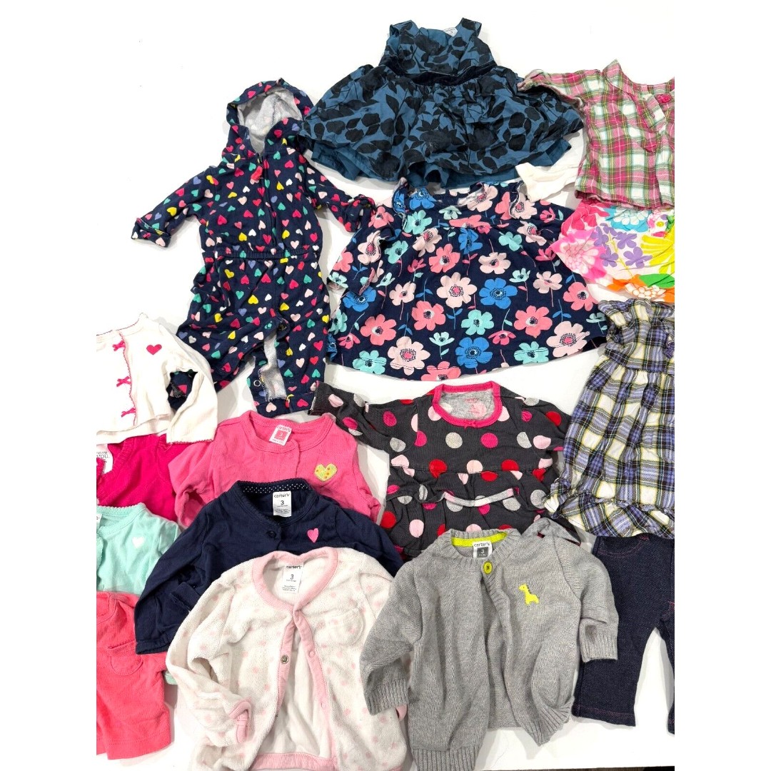 16 Baby Girl Mixed Outfits Size 3 Months Sweaters, Dresses, Tops Mixed Brands