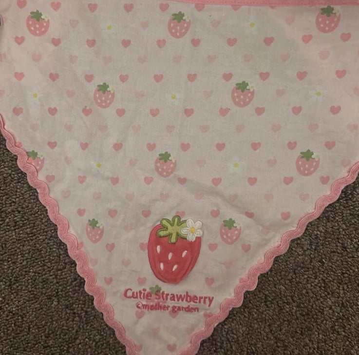Mother Garden Pink Cutie Strawberry Bandana