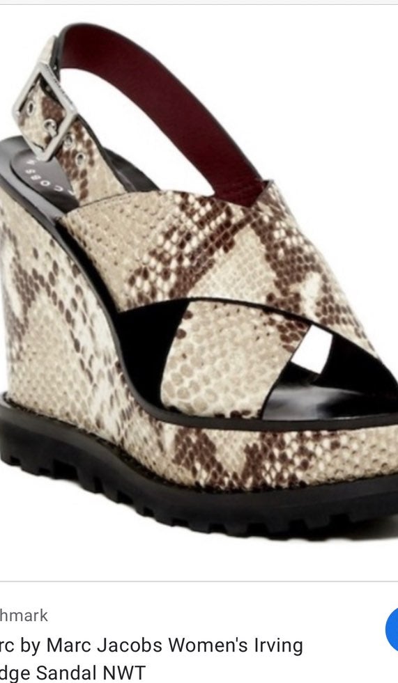 Marc Jacobs Snakeskin Wedges