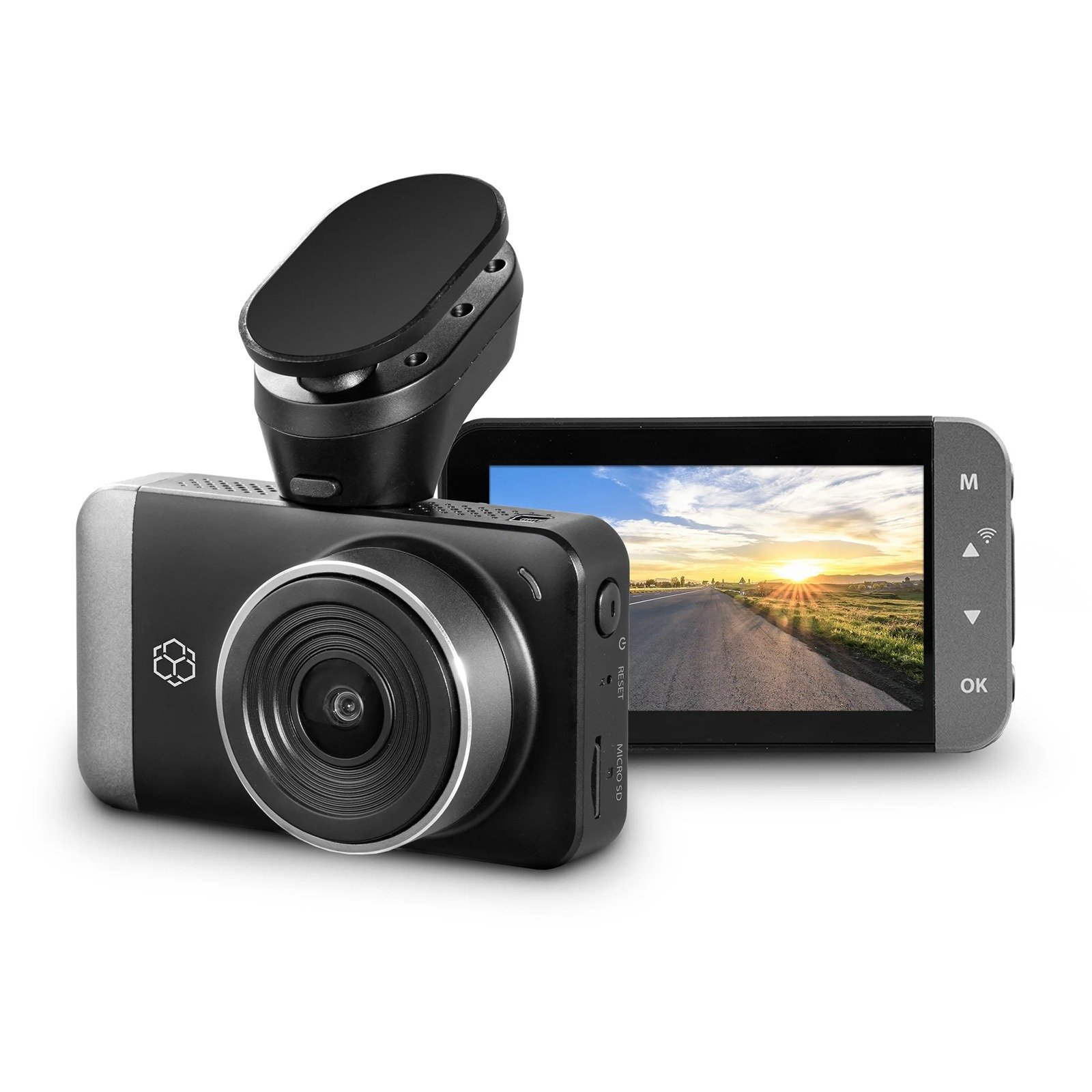 Yada 4K Roadcam Pro GPS with App, 150 Degree Wide Angle Lense, 3 LCD Screen, UH