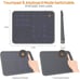 LTC Wired/Wireless Bluetooth Trackpad & Numpad, Portable Built-in Multi-Touch