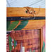 Antique Hand Painted Wood Photo Album 13 x9 Map of Japan Inlaid Mother of Pearl