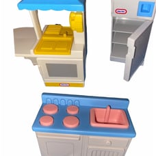 Little Tikes Dollhouse stove kitchen refrigerator