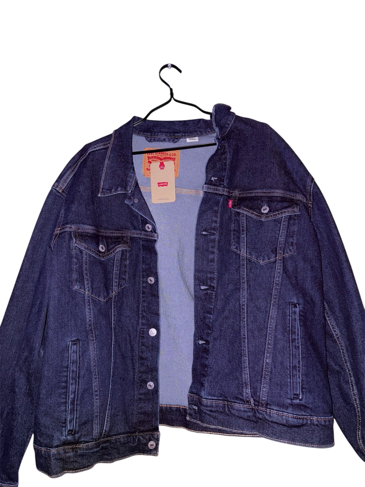NEVER WORN Men’s Levi’s navy colored denim jacket | sold for 89.50