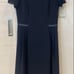 Fall suit, size 9, light gray, navy jacket and dress.