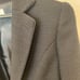 Fall suit, size 9, light gray, navy jacket and dress.