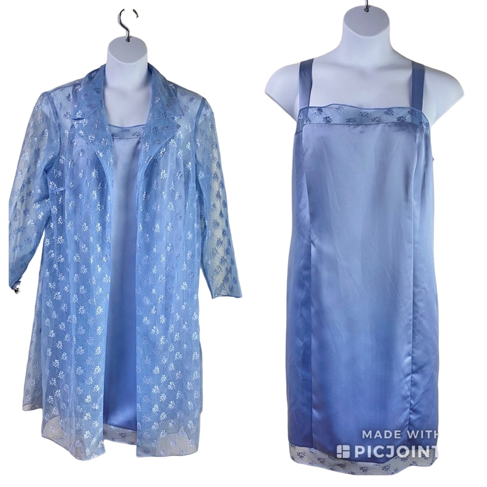 Onyx Nite Nightgown Robe 22W Periwinkle