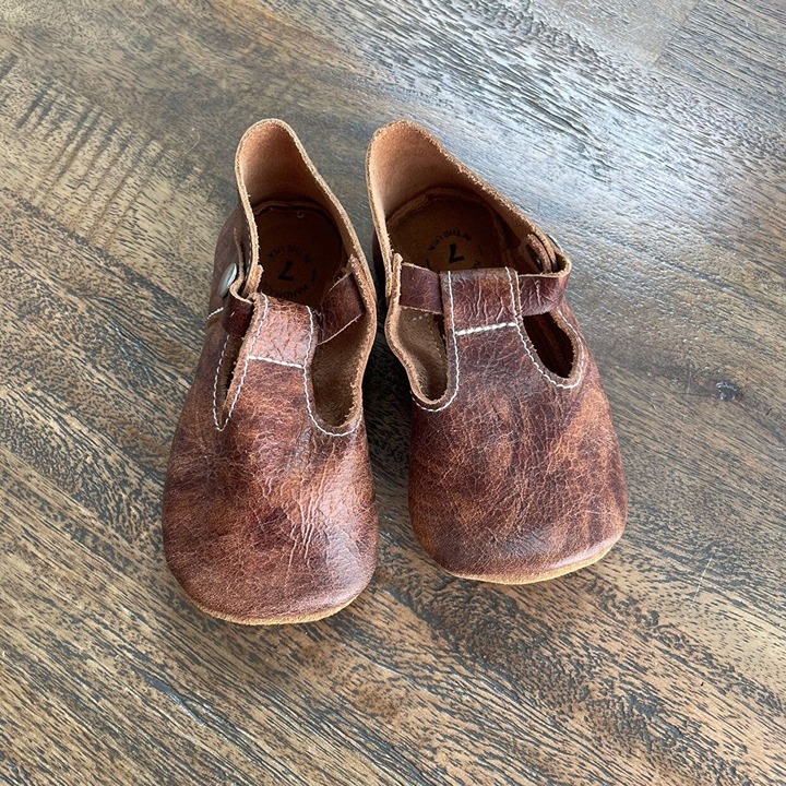 Saddle Mary Jane Leather Soft Soles 7