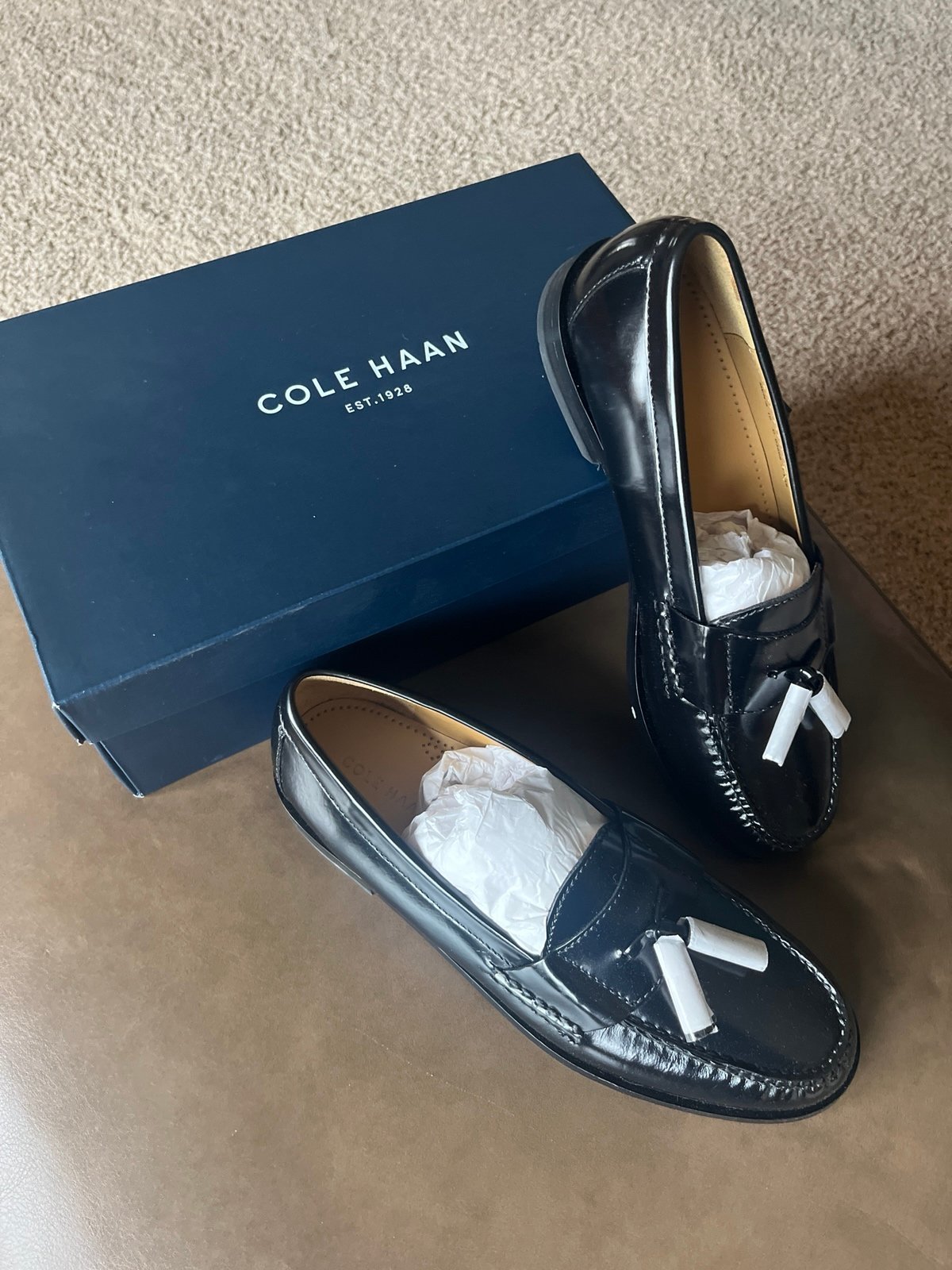 Cole Haan loafers shoes - BRAND NEW - pinch tassel - black color - 10 men’s