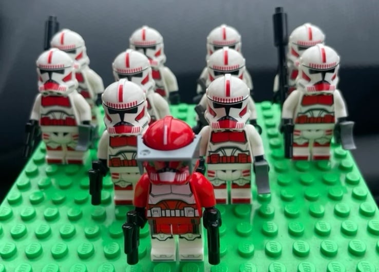 Shock Troopers and Commander Fox Legos