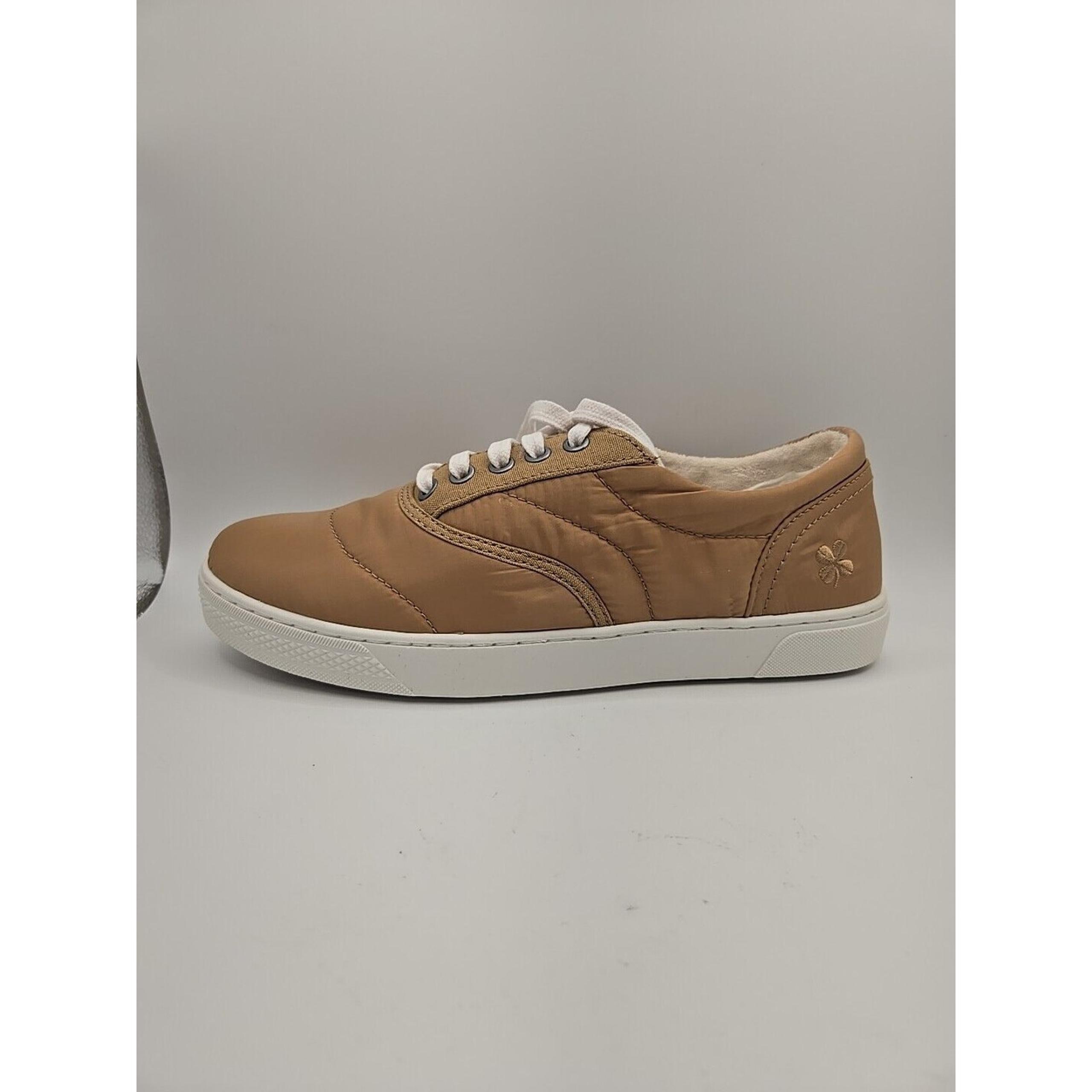 Lucky Brand Katori Sneaker Tan Bronze Textile Womens 9.5M Nylon New In Box