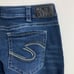 Silver Jeans Suki Mid Rise Capri jeans Dark wash Stretch Size 32