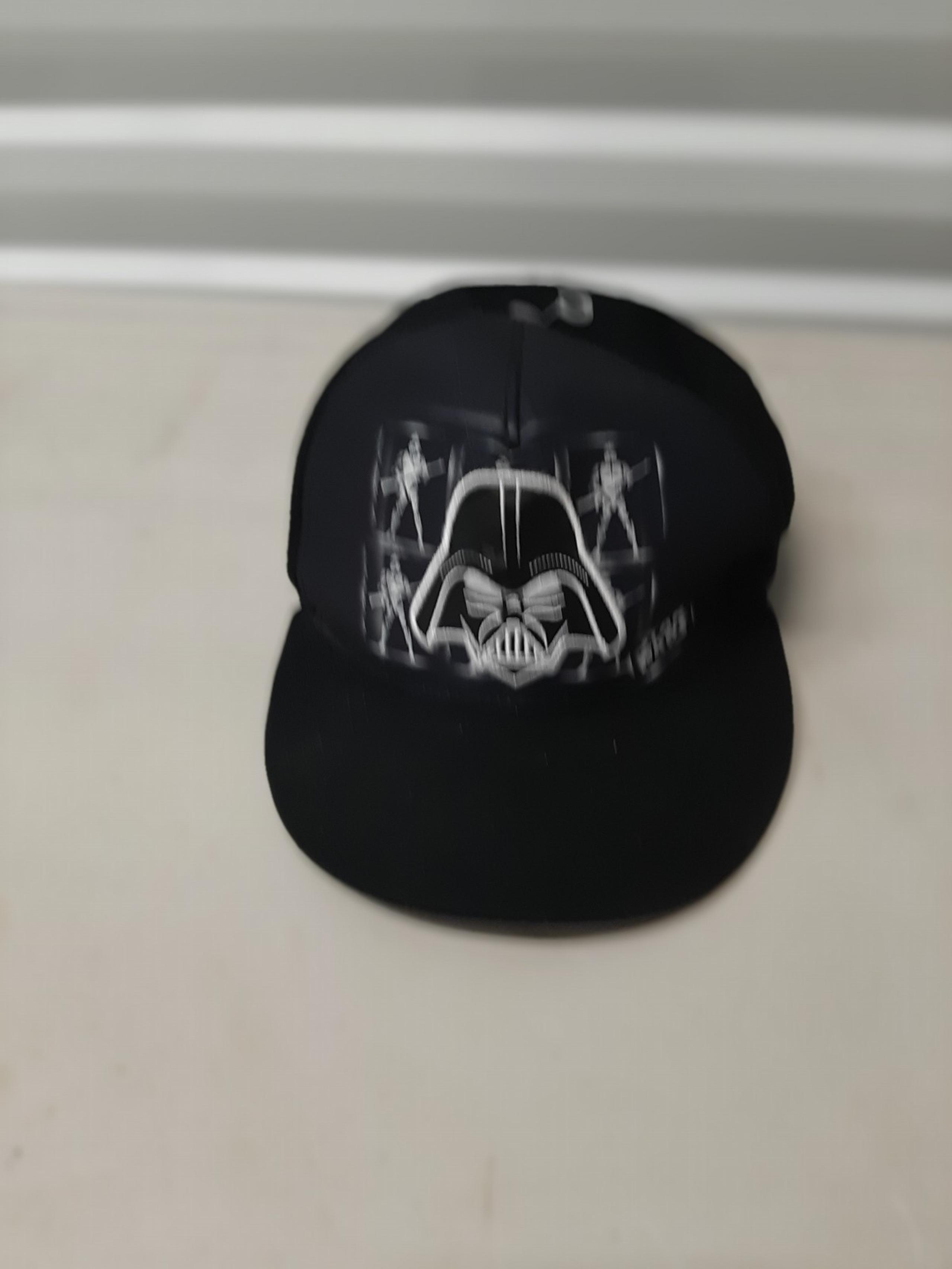 Darth Vader Hat Cap Mens One Size Black Adjustable Cotton - Star Wars