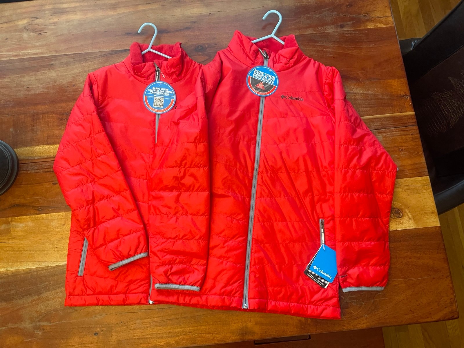 Columbia mighty lite red jacket