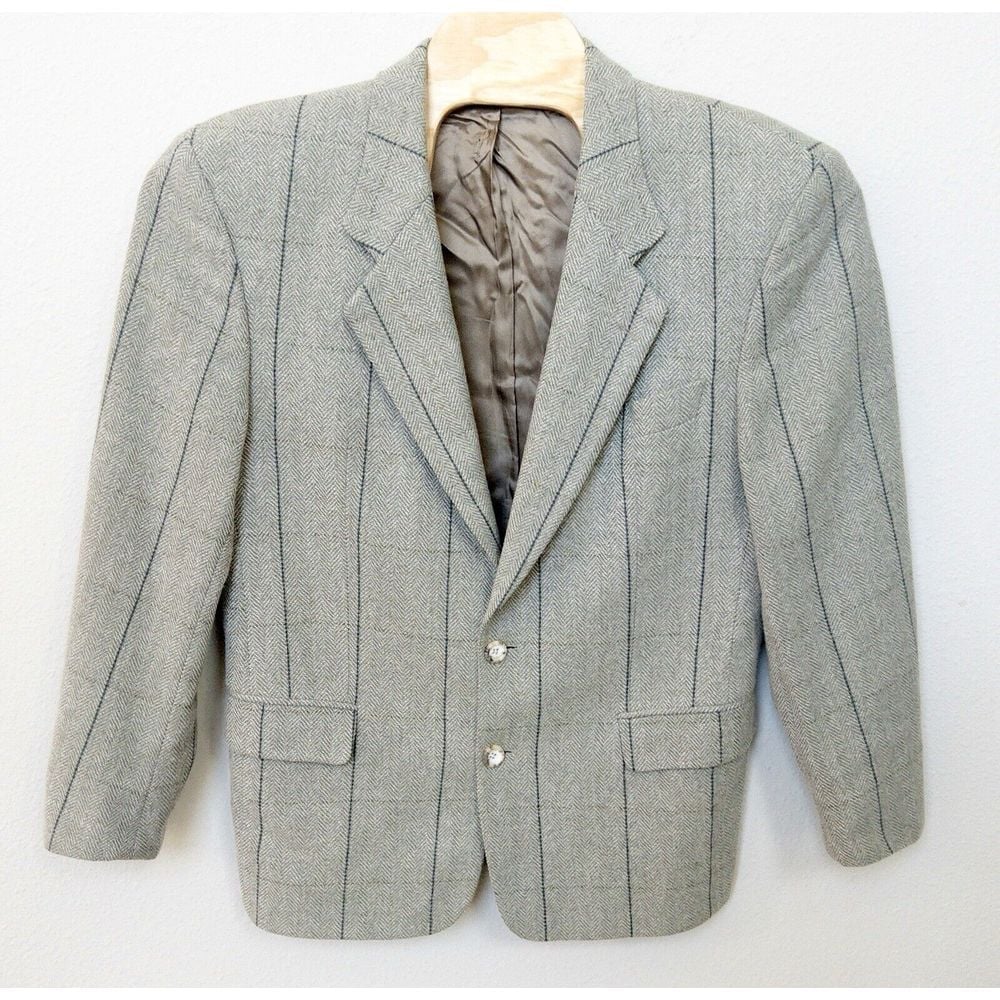Vintage Hugo Boss Sports Coat 100% Wool Swiss Made Mens 40R